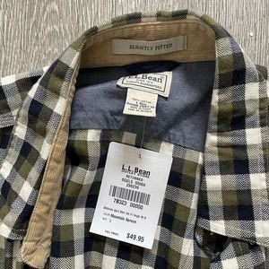 Ll bean plaid long sleeve shirt size xl